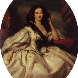 弗兰兹-温特豪德(Franz Xaver Winterhalter)高清作品:Wienczyslawa Barczewska, Madame de Jurjewicz