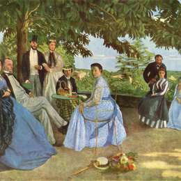 《家庭团聚》弗雷德里克·巴齐耶(Frederic Bazille)高清作品欣赏