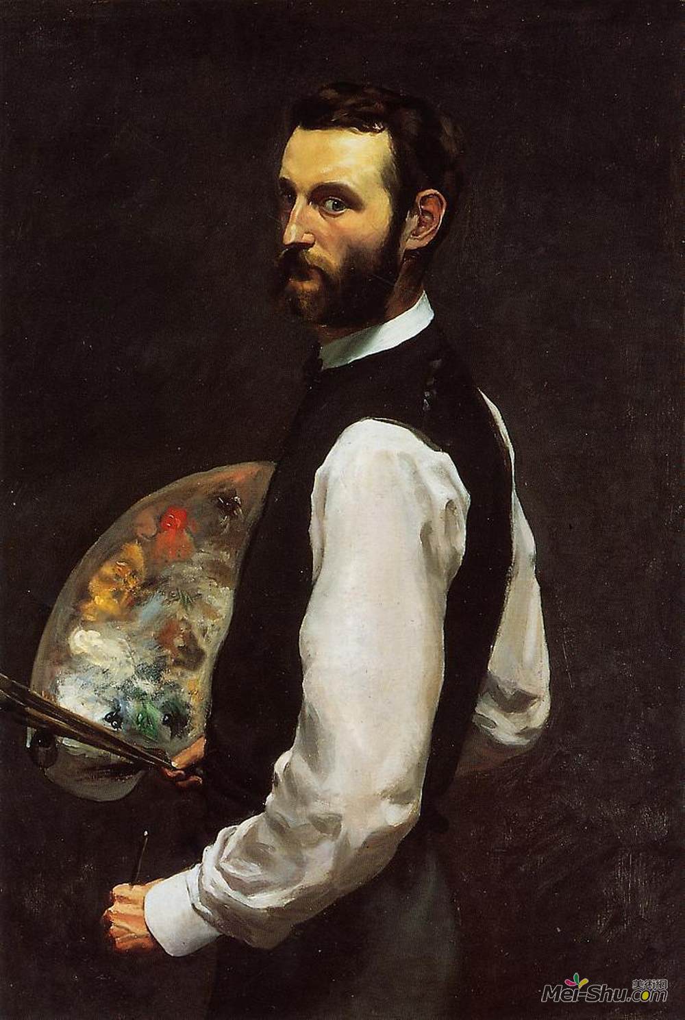 《自畫像》弗雷德裡克·巴齊耶(frederic bazille)高清