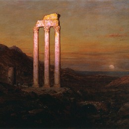 《月出》弗雷德里克·埃德温·丘奇(Frederic Edwin Church)高清作品欣赏