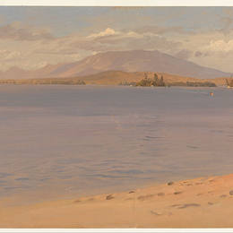 弗雷德里克·埃德温·丘奇(Frederic Edwin Church)高清作品:Mount Katahdin from Lake Millinocket