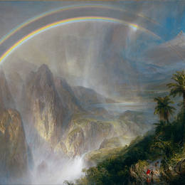 《热带雨季》弗雷德里克·埃德温·丘奇(Frederic Edwin Church)高清作品欣赏