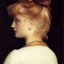 《一个女孩》洛尔德·弗雷德里克·莱顿(Frederic Leighton)高清作品欣赏