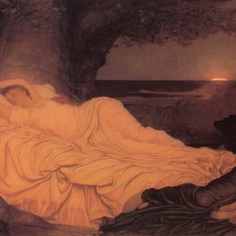 《喀蒙和伊菲革涅亚》洛尔德·弗雷德里克·莱顿(Frederic Leighton)高清作品欣赏