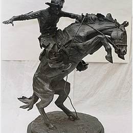 《支气管巴斯特》费雷德里克·雷明顿(Frederic Remington)高清作品欣赏