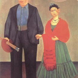 《弗里达和迭戈·里维拉》弗里达·卡洛(Frida Kahlo)高清作品欣赏