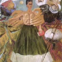 《马克思主义会给病人带来健康》弗里达·卡洛(Frida Kahlo)高清作品欣赏