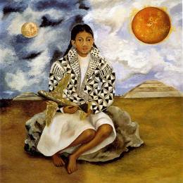 弗里达·卡洛(Frida Kahlo)高清作品:Portrait of Lucha Maria, A Girl from Tehuacan