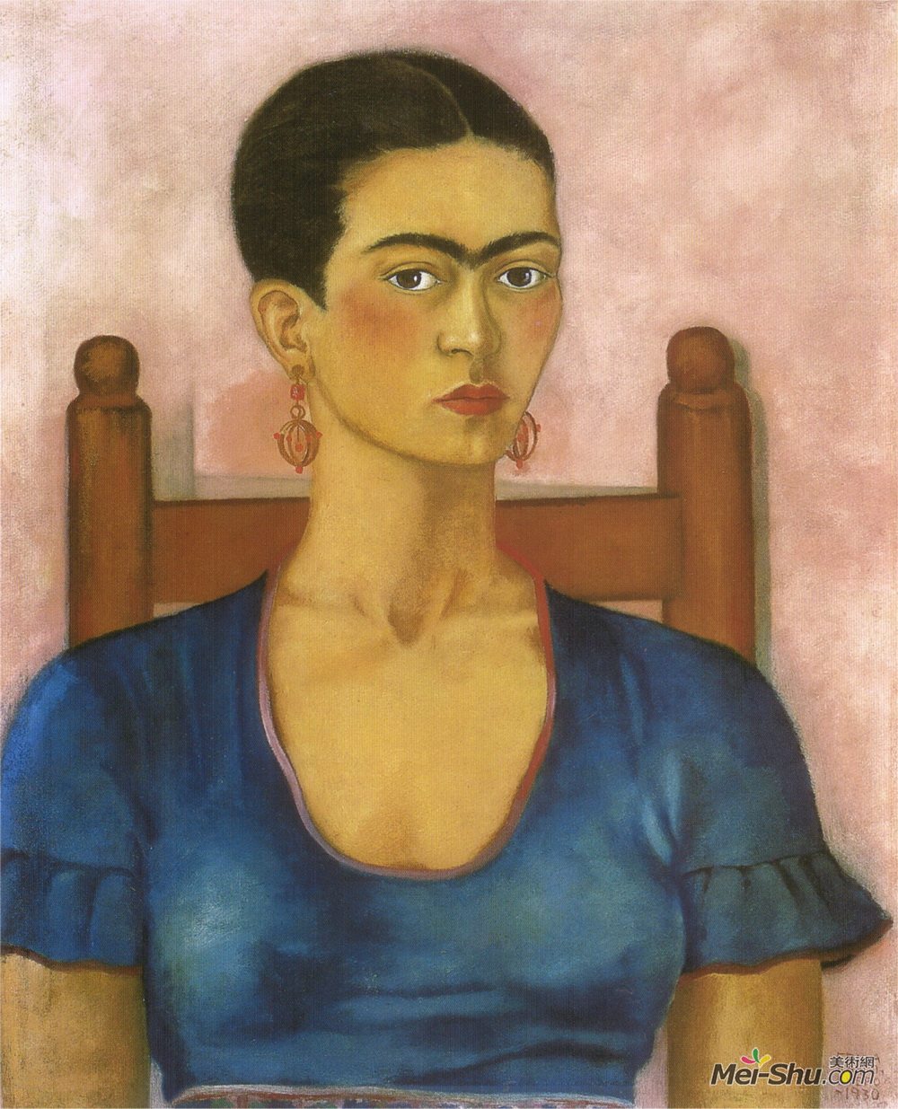 《自画像》弗里达·卡洛(frida kahlo)高清作品欣赏