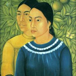 《两个女人》弗里达·卡洛(Frida Kahlo)高清作品欣赏