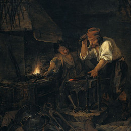 《装甲兵》哈布里尔·梅曲(Gabriel Metsu)高清作品欣赏