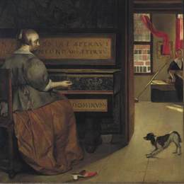 《弗吉尼亚的女人》哈布里尔·梅曲(Gabriel Metsu)高清作品欣赏