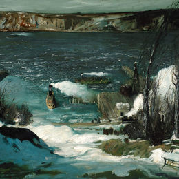 《北江》乔治·贝洛斯(George Bellows)高清作品欣赏