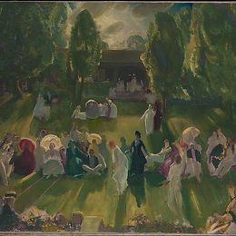 《新港网球》乔治·贝洛斯(George Bellows)高清作品欣赏