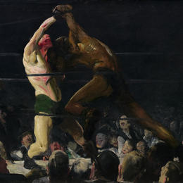 《这个俱乐部的两个成员》乔治·贝洛斯(George Bellows)高清作品欣赏