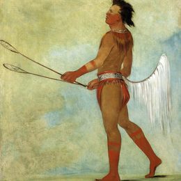 乔治·卡特林(George Catlin)高清作品:Tul-lock-chísh-ko, Drinks the Juice of the Stone, i