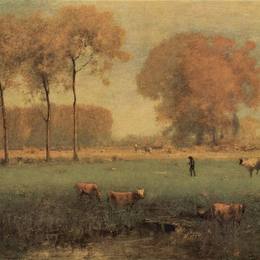 《夏日景观》乔治·英尼斯(George Inness)高清作品欣赏