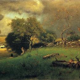 《风暴》乔治·英尼斯(George Inness)高清作品欣赏