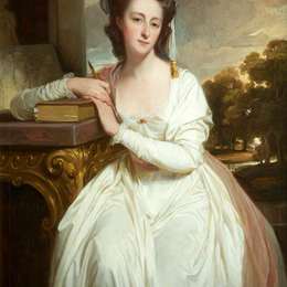 乔治·罗姆尼(George Romney)高清作品:Charlotte Bettesworth (c.1755–1841), Mrs John Sargent