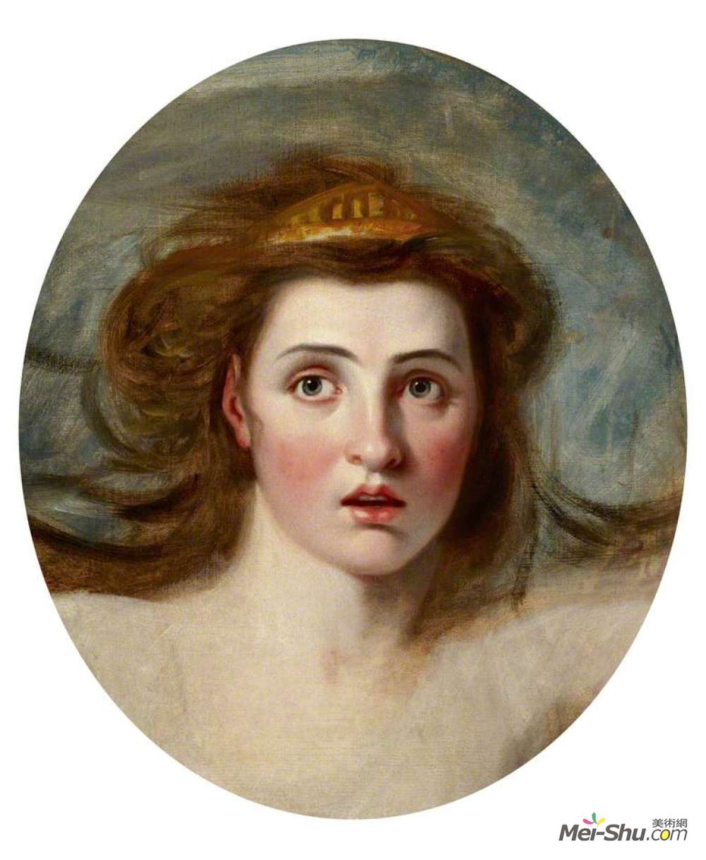 romney)高清作品《艾玛汉密尔顿夫人(1761–1815)作为卡桑德拉》