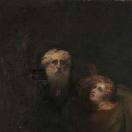 《普罗斯佩罗和米兰达》乔治·罗姆尼(George Romney)高清作品欣赏