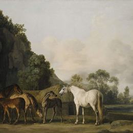 乔治·斯塔布斯(George Stubbs)高清作品:Brood Mares and Foals