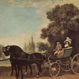 《辉格党中的勋爵夫人》乔治·斯塔布斯(George Stubbs)高清作品欣赏