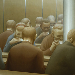 《午餐》乔治·图克(George Tooker)高清作品欣赏