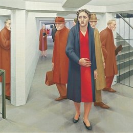 《地铁》乔治·图克(George Tooker)高清作品欣赏