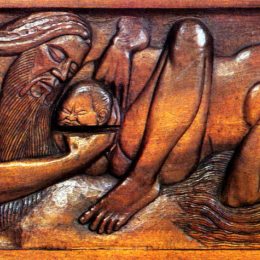 《出生，木板》乔治·拉孔布(Georges Lacombe)高清作品欣赏