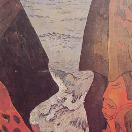 《Camaret附近的悬崖》乔治·拉孔布(Georges Lacombe)高清作品欣赏