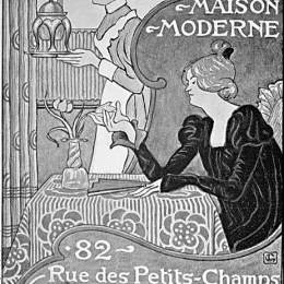 《巴黎现代住宅的海报》乔治·莱门(Georges Lemmen)高清作品欣赏