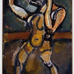 《杂技七》乔治·鲁奥(Georges Rouault)高清作品欣赏