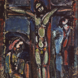 《被钉十字架》乔治·鲁奥(Georges Rouault)高清作品欣赏