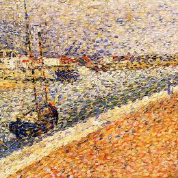 《“砾石通道”研究》乔治·修拉(Georges Seurat)高清作品欣赏