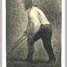 《农夫》乔治·修拉(Georges Seurat)高清作品欣赏