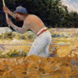 《碎石机》乔治·修拉(Georges Seurat)高清作品欣赏