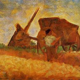 《破石匠》乔治·修拉(Georges Seurat)高清作品欣赏