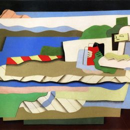 《躺卧的女孩》乔治斯·瓦米尔(Georges Valmier)高清作品欣赏