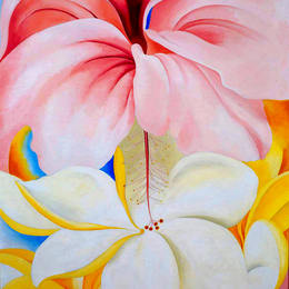 《芙蓉芙蓉》乔治亚·欧姬芙(Georgia O&amp;amp#39Keeffe)高清作品欣赏