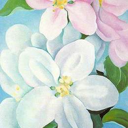 《苹果花》乔治亚·欧姬芙(Georgia O&amp;amp#39Keeffe)高清作品欣赏