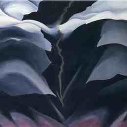 《黑色地方II》乔治亚·欧姬芙(Georgia O&amp;amp#39Keeffe)高清作品欣赏