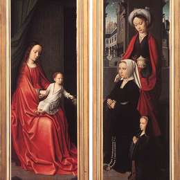 杰勒德·大卫(Gerard David)高清作品:Triptych of Jan Des Trompes (rear of the wings)