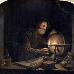《天文学家》格利特窦(Gerrit Dou)高清作品欣赏