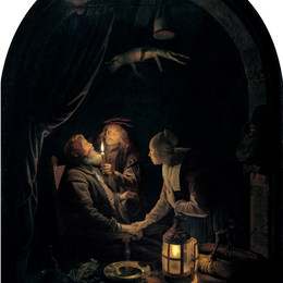 《烛光牙医》格利特窦(Gerrit Dou)高清作品欣赏