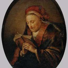 《老太婆祷告》格利特窦(Gerrit Dou)高清作品欣赏