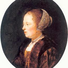 《女性肖像》格利特窦(Gerrit Dou)高清作品欣赏