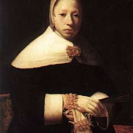 《女性肖像》格利特窦(Gerrit Dou)高清作品欣赏