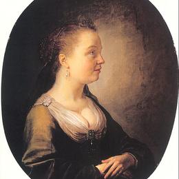《年轻女子肖像》格利特窦(Gerrit Dou)高清作品欣赏