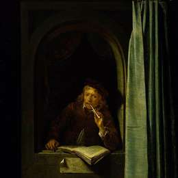《自画像》格利特窦(Gerrit Dou)高清作品欣赏